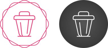 Çöp kutusu vektör illüstrasyonu