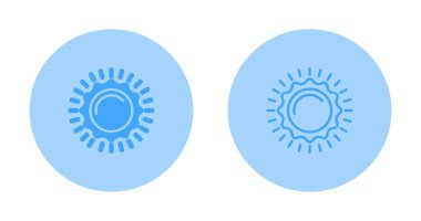 güneş web simgesi vektör illüstrasyonu.