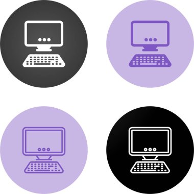 Bilgisayar web simge vektör çizim