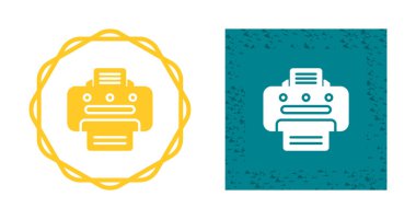 yazıcı vektörü simgeleri basit illüstrasyon