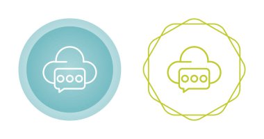 ileti web simgesi vektör illüstrasyonu