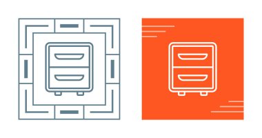 file cabinet icon sign vector illustration 