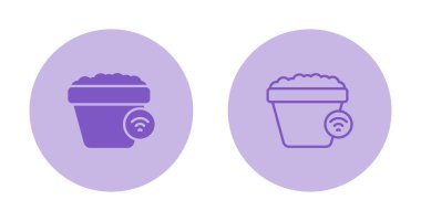 kova ağ ikonu vektör illüstrasyonu