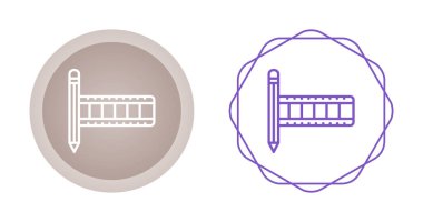 film düzenleme simgeleri renk arkaplanı, vektör illüstrasyonunda izole  