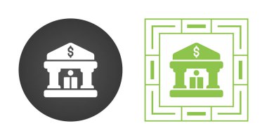 Banka web simge vektör çizim