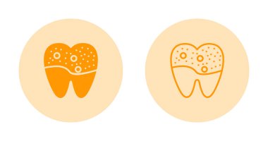 Diş kliniği logosu şablonu, diş simgesi, vektör illüstrasyonu beyaz arkaplanda izole edildi 