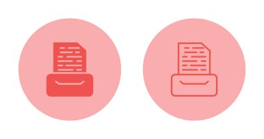  Belge arşiv simgeleri kümesi, vektör illüstrasyonu