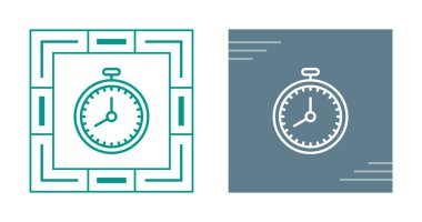 Kronometre simgeleri ayarlandı, vektör illüstrasyonu  