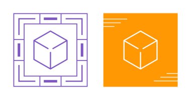 Çeşitli Küp vektör simgeleri. Beyaz arka planda Küp seti. Vektör illüstrasyonu.