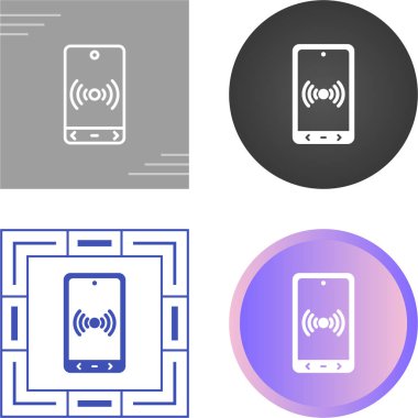 Mobil Yardım Noktası Simgesi, akıllı telefon simgesi, beyaz arkaplanda izole edilmiş