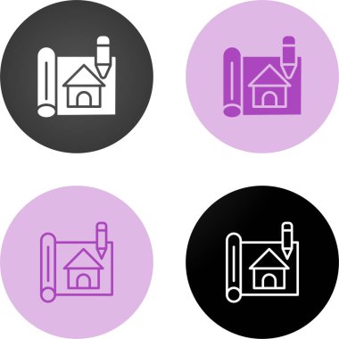 Şablon simgeleri ayarlandı, vektör tasarımı