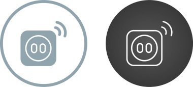 Smart Plug Simgeleri seti, vektör illüstrasyonu