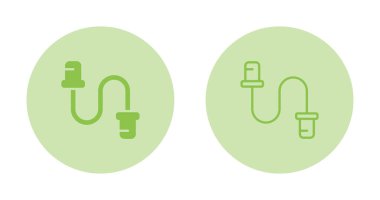 Kablo Etiketleri Vektör Simgeleri Ayarlandı 