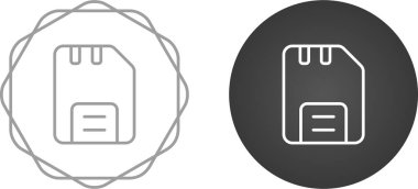 Disket simgeleri ayarlandı, vektör illüstrasyonu