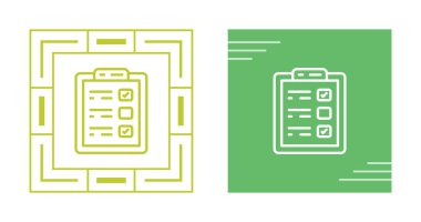 Yapılacaklar listesi web simgesi vektör çizimi