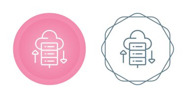 Web Sunucusu simgeleri vektör illüstrasyonunu ayarla 