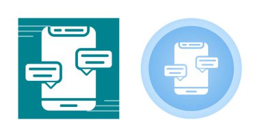 İleti simgeleri ayarlandı, vektör illüstrasyonu