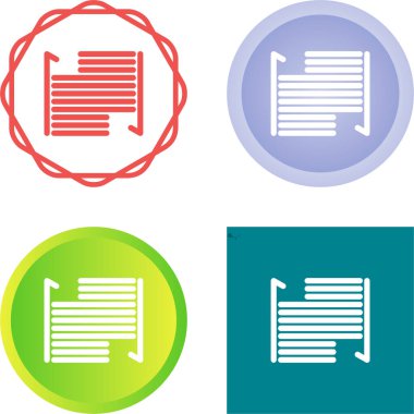 metin seti simgeleri renkli. vektör illüstrasyonu