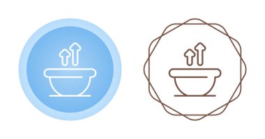 Küvet simgesi moda tasarım şablonu, beyaz arkaplanda vektör illüstrasyonu