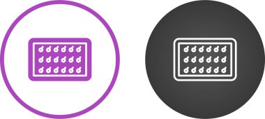 Pin simgeli sancak tarafı, vektör illüstrasyonu