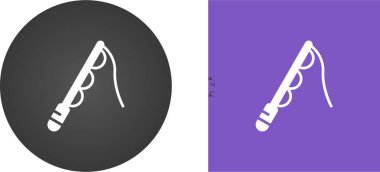 Balıkçı çubuğu ağ ikonu vektör çizimi