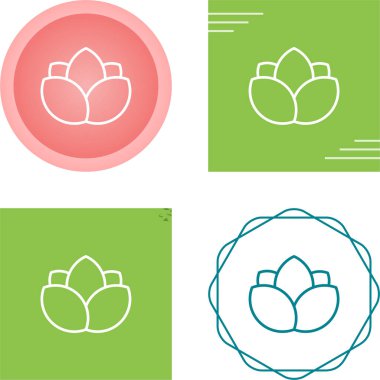 çiçek web simgesi vektör illüstrasyonu