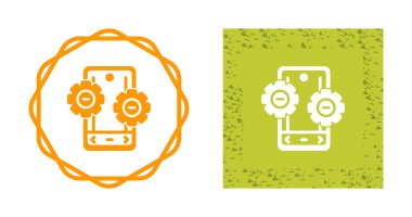 akıllı telefon simgeleri ayarlandı, vektör illüstrasyonu basit tasarım