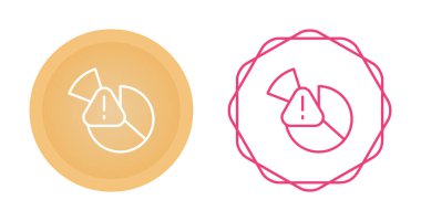 Pasta grafiği diyagramını uyarı işareti ile ayarla 