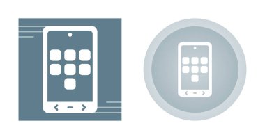 akıllı telefon simgeleri ayarlandı, vektör illüstrasyonu basit tasarım