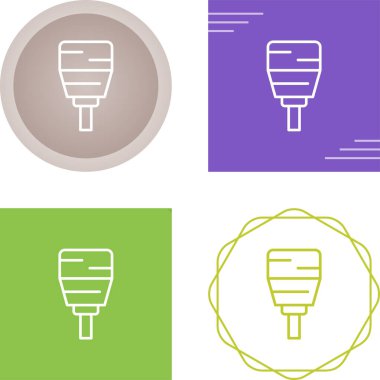 kablo simgesi işaret vektör illüstrasyonu