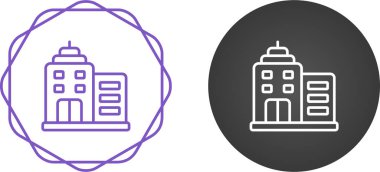 Bina simgeler ayarla, illüstrasyon vektör