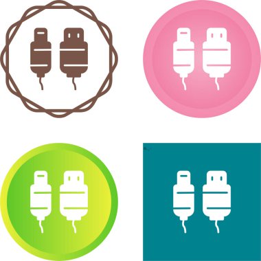 usb kablo simgesi vektör illüstrasyon tasarımı