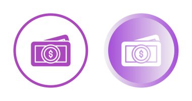 Beyaz arkaplanda dolar banknot simgeleri