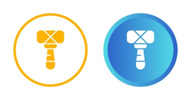 Basit ağ çekiç simgeleri. inşa araçları 