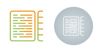 belge simgeleri ayarlandı, vektör illüstrasyonu basit tasarım