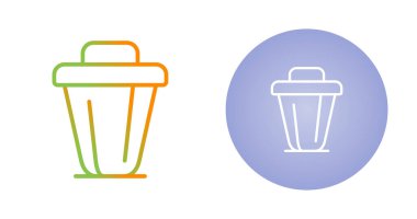 Çöp kutusu vektör illüstrasyonu