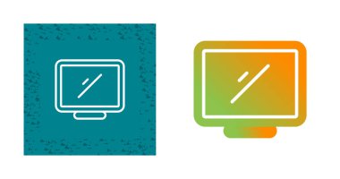 Bilgisayar web simgesi vektör illüstrasyonunu izle