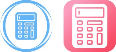 hesap makinesi simgeleri, vektör illüstrasyon tasarımı