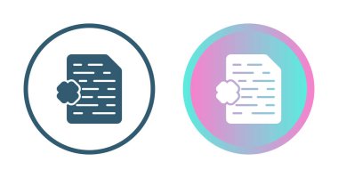 belge simgeleri ayarlandı, vektör illüstrasyonu basit tasarım