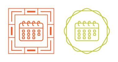 Takvim ikonlar izole üzerinde beyaz arka plan belirleme