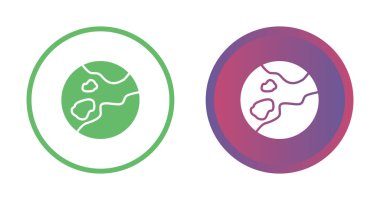 Moda tarzında izole edilmiş toprak simgeleri