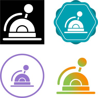 Lever Simgesi Basit Vektör İllüstrasyonu Beyaz Arkaplanda İzole Edildi 