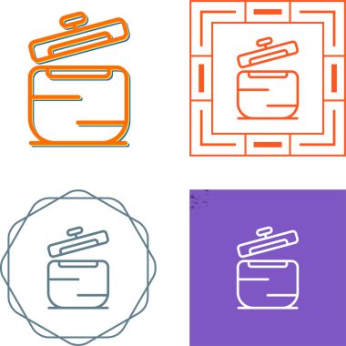 Tencere ikonları. vektör illüstrasyonu