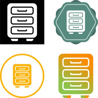 Kabine simgeleri vektör illüstrasyon tasarımı ayarladı