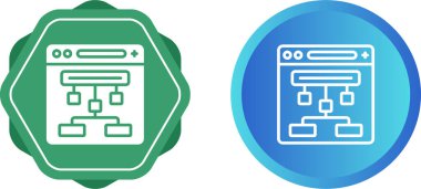Web sitesi yapı simgesi vektör çizimi 