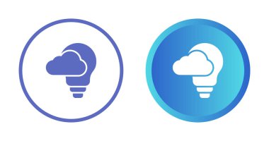 Bulut strateji simgeleri ayarlandı, vektör illüstrasyonu