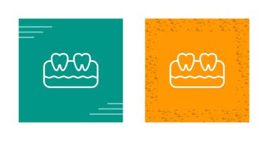 diş ağ ikonu vektör illüstrasyonu