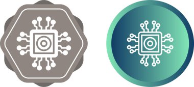 Circuit Tracer ağ simgeleri seti, vektör illüstrasyonu