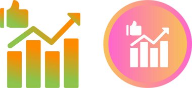 grafik simgesi vektör çizimi 