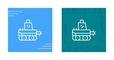 Traktör simgesi vektör çizimi 